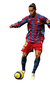 Camisa Retrô Manga Longa Barcelona Home 2006 Torcedor Nike Masculina - Azul e Grená