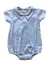 Romper 100% algodão Pima azul celeste