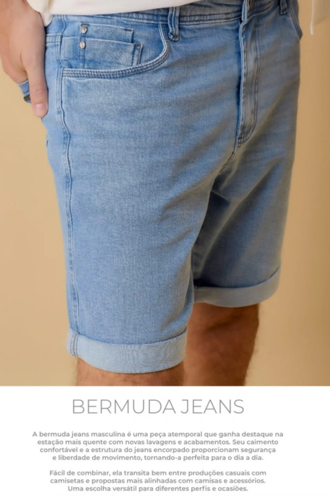 Bermuda Masculina Casual Mod. 12635 na internet