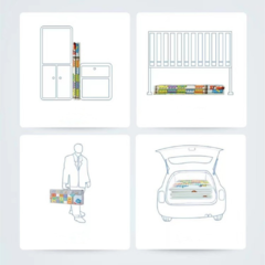 Tapete plegable animalitos con números/ jirafas - comprar online