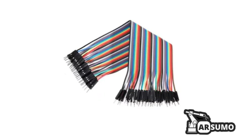 CABLES MACHO-MACHO 20CM 40 UNIDADES