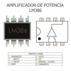 CIRCUITO INTEGRADO LM386 en internet
