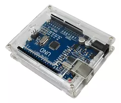 Gabinete Case Acrílico Transparente compatible Arduino Uno R3
