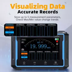 FNIRSI® 2C53P 3-en-1 50MHz 250MS/s Osciloscopio de Doble Canal Táctil de Tableta Multímetro Generador DDS
