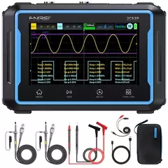 FNIRSI® 2C53P 3-en-1 50MHz 250MS/s Osciloscopio de Doble Canal Táctil de Tableta Multímetro Generador DDS - comprar online