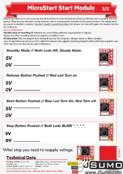 MÓDULO OFICIAL DE INICIO DE ROBOT MICROSTART SUMO Y MINISUMO - tienda online