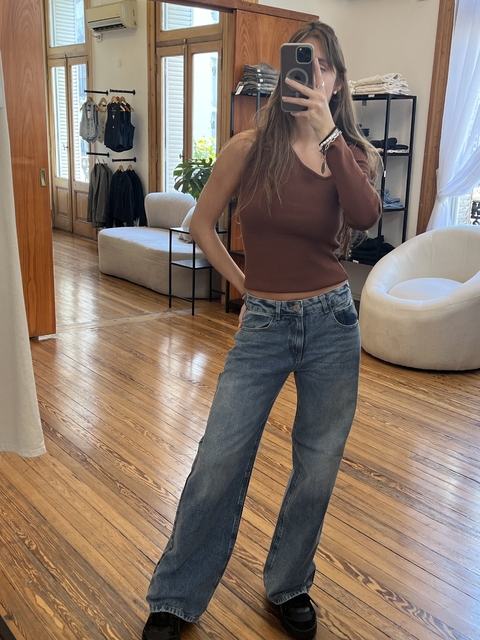 Jean Wide Rígido Peter - comprar online