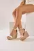 Sandalias Alessia Alta Blanco - mutter