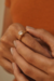 Anel Eliza em prata 925 com banho de ouro amarelo 18k - comprar online