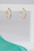 Argola Funshine em Prata 925 e Banho de Ouro amarelo 18k