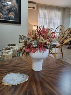 Vaso Floreira em Cerâmica Cor Branco Fosco M na internet