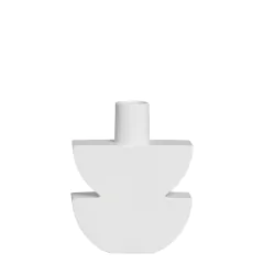 Vaso em Cerâmica Cor Branco Fosco - Tamanho Único