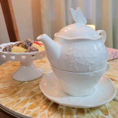 Xícara 3 Peças para Chá em Porcelana Butterfly Flower - Valor Unitário na internet