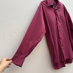 Camisa manga longa rosa roxo furta cor garimpada em Paris * G na internet