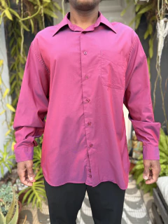Camisa manga longa rosa roxo furta cor garimpada em Paris * G - loja online