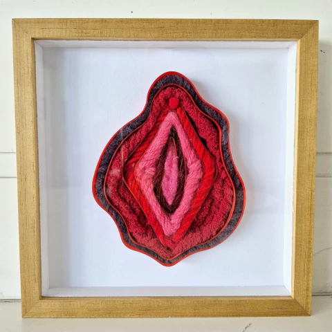 Quadro Híbrida moldura madeira