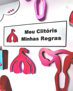 placa 3d meu Clitóris Minhas Regras - comprar online