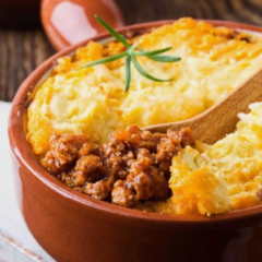 Pastel de papa con carne cortada a cuchillo (2 pax)