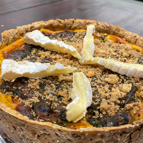 Calabaza, espinaca y queso brie (8 porciones) - (sin tacc)