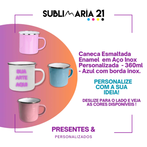 caneca esmaltada enamel inox com borda prata personalizada, caneca ágata personalizada, caneca agata personalizada, caneca aghata personalizada, caneca preto velho