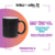 caneca magica com glitter preto fosco 325ml  personalizada