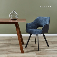 Sillon Sidney Tela Y Ecocuero Azul en internet