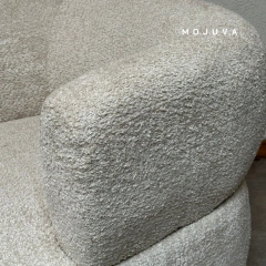 Sillón Giratorio Elba Beige boucle en internet