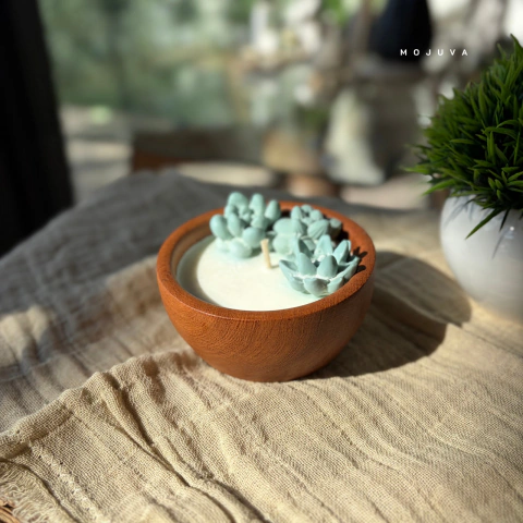 Vela Aromática en cuenco Grande con Jardin