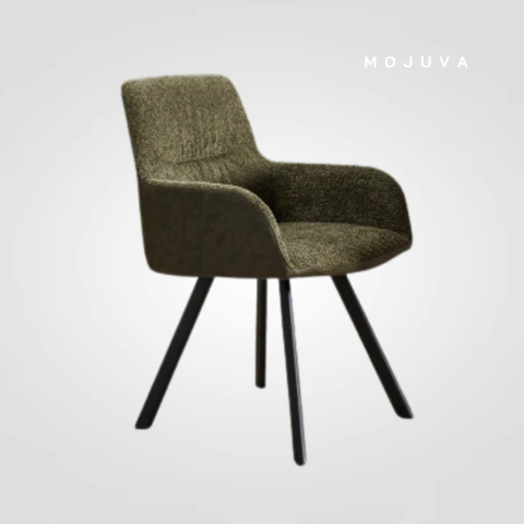 Sillon Melbourne Tela Y Ecocuero Verde - comprar online