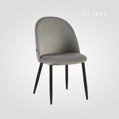 Silla Cheers Gris claro base negra - comprar online