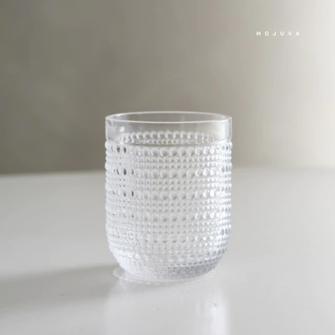 Set x 6 Vasos Bajos Dot Transparentes