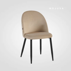 Silla Cheers Taupe base negra