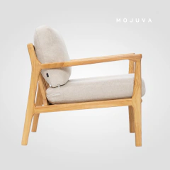 Sillón Koy Beige madera natural en internet