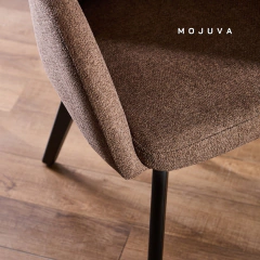 Silla Brisbane tela Marron - tienda online