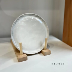 Plato postre Linhas Blancas - MOJUVA