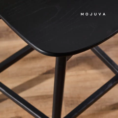 Banqueta Quimey Madera Negra en internet