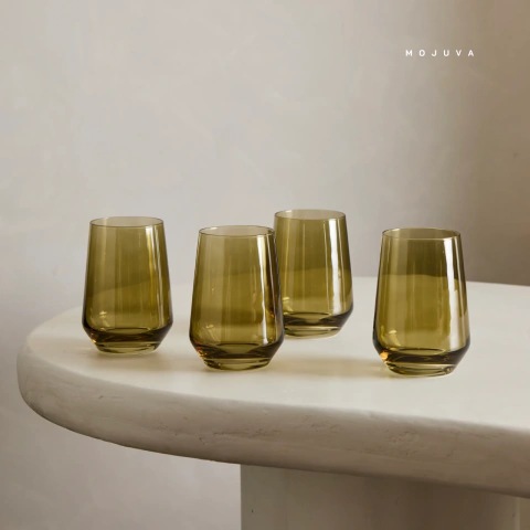 Set de 4 Vasos Classy Verde botella