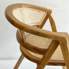 Silloncito Jepara madera Teka - MOJUVA