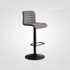 Banqueta Hanna Tela Gris - comprar online