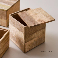 Set de 3 Cajas de madera Asilah en internet