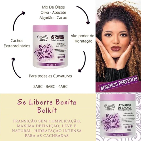 MASCARA CAPILAR ATIVADOR DE CACHOS 500G - BELKIT