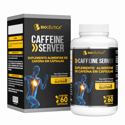 ENCAPSULADO - CAFFEINE SERVER - 60 CAP - BIOCEUTICA