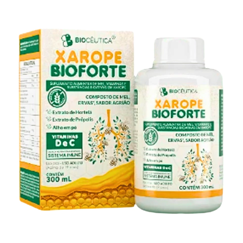 XAROPE BIOFORTE - SABOR MEL E AGRIÃO 300ML - BIOCEUTICA