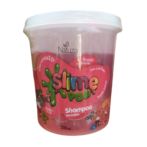 SHAMPOO SLIME POP INFANTIL VERMELHO - NATUZA