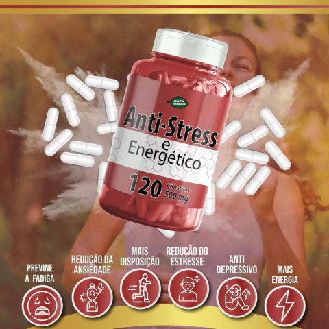 ENCAPSULADO - ANTI STRESS E ENERGETICO - C120 - NATU ERVAS