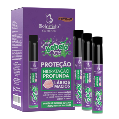 GLOSS LABIAL BEBELO UVA - BIO INSTINTO - UND