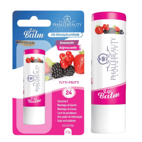 LIP BALM FPS 24 - TUTTI FRUTTI - PHALLEBEAUTY - PH0688