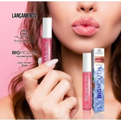 GLOSS VOLUME LABIAL - BIG MOUTH ROSA 4ML - PHALLEBEAUTY