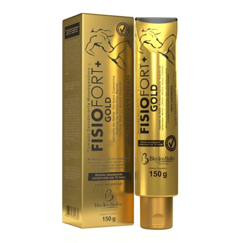 POMADA DESODORANTE MASSAGEADORA FISIOFORT + GOLD - BIO INSTINTO - 150G