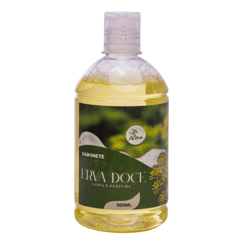 SABONETE ERVA DOCE 500ML - HIGIENIC II - CIA DO AROMA